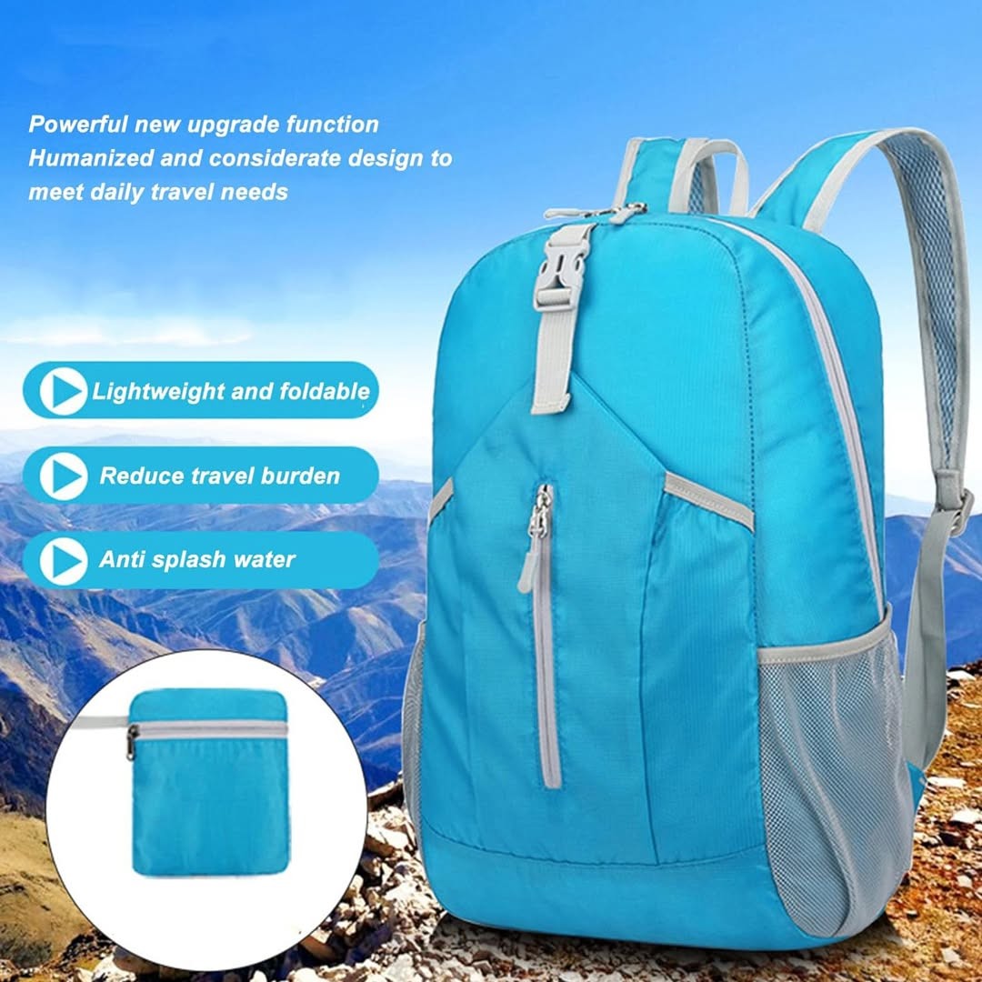 Cross-border new outdoor water-repellent sports backpack folding storage bag lightweight travel bag large capacity backpack