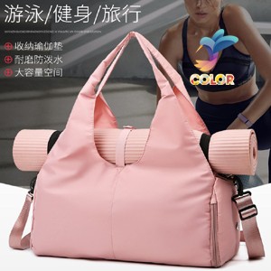Cross-border new yoga bag women's sports fitness and travel bag.