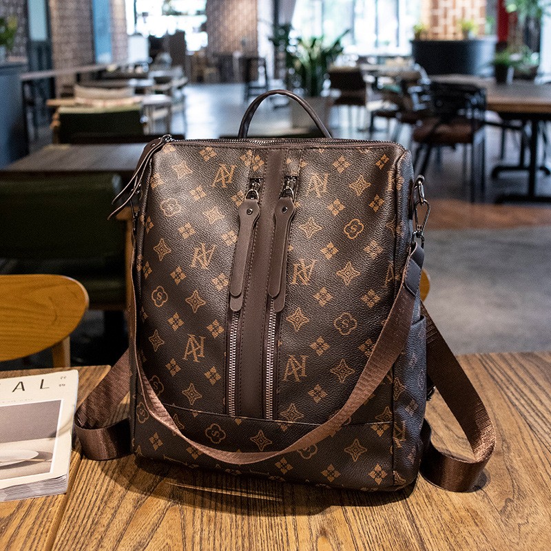 Backpack women 2024 new Korean version large capacity old flower bag trendy fashion trendy women fashion anti-theft travel backpack