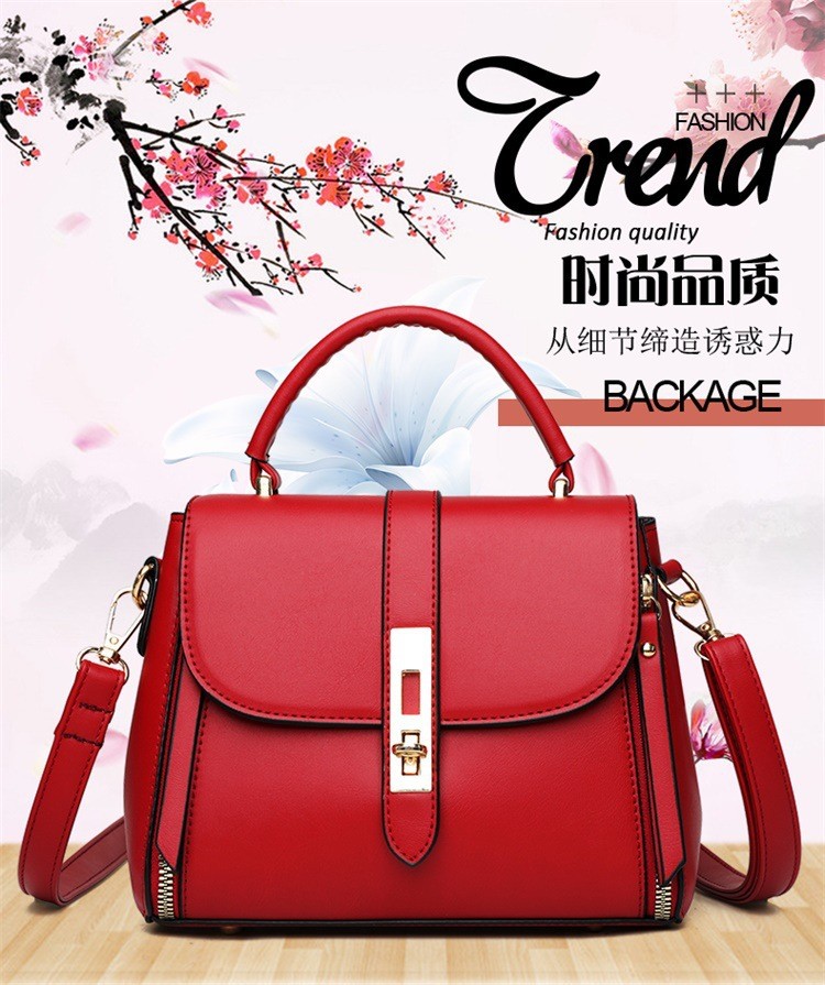 Soft leather bag for women, Western style women's bag, 2024 new style, versatile, retro, fashionable, medium-capacity shoulder bag
