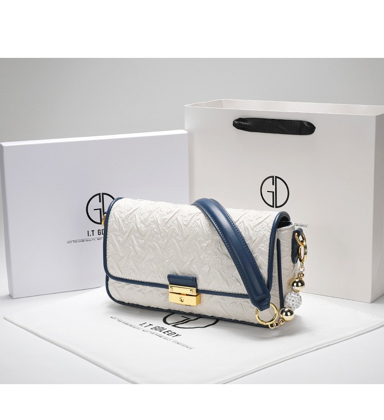 Hong Kong IT GDLEDY Niche Design Transfer Beads Pleated Underarm Bag Women's 2021 New Fashion Crossbody Bag