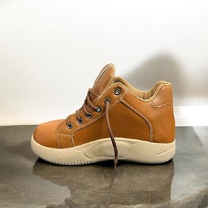 2024 all-match new thick-soled leather high-top shoes white shoes plus velvet casual shoes women's shoes large size Maillard