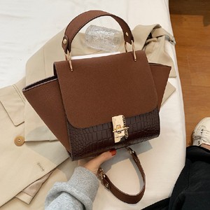 2025 new frosted bag women's chain handbag single shoulder Korean version messenger bag European and American fashion contrast color wing bag