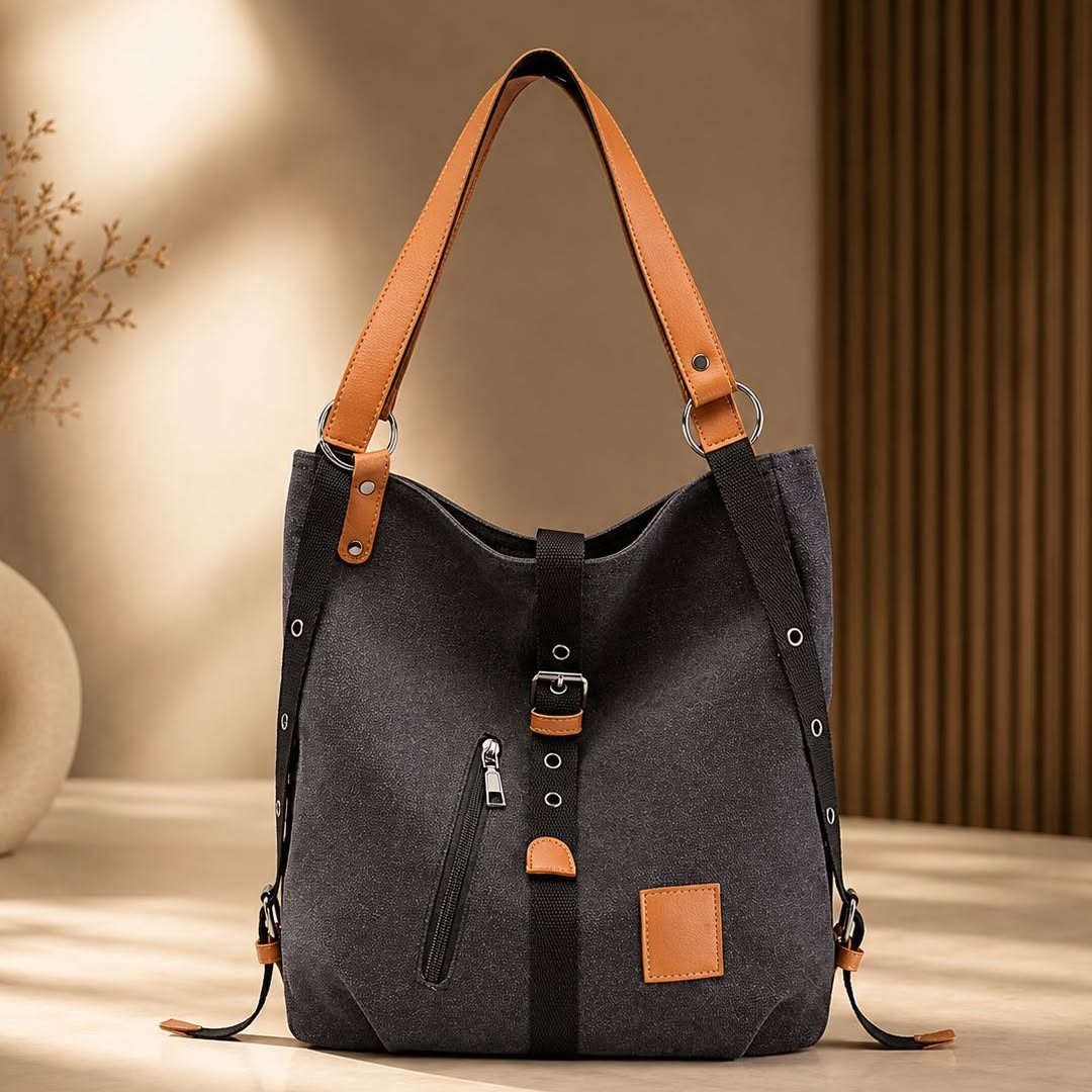 Spot denim big bag 2024 European and American fashion women's bag ins denim bag washed bag retro bag travel bag