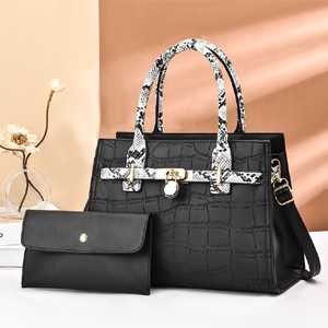 Cross-border women's bag new Korean version 2024 messenger bag women's large capacity versatile fashion PU one-shoulder handbag mother-and-child bag